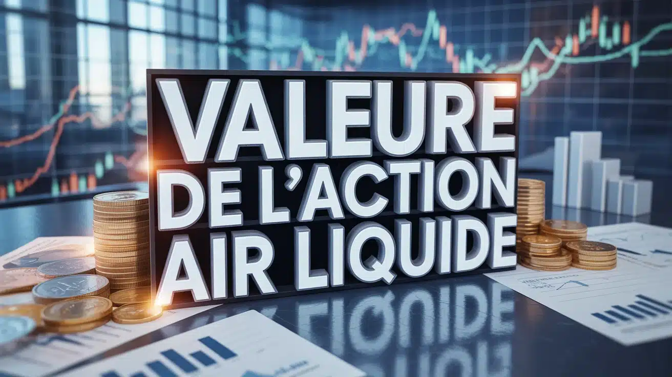 Illustration vectorielle valeur de l action Air Liquide investissement bourse
