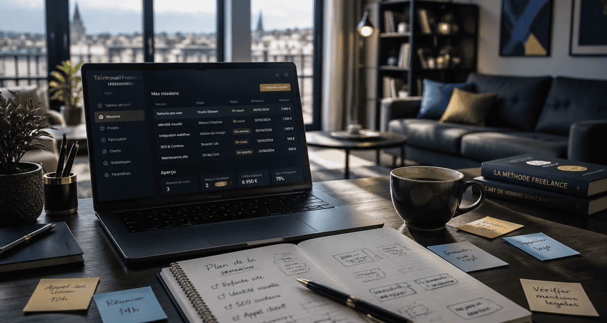 teletravail en ligne freelance bureau ordinateur
