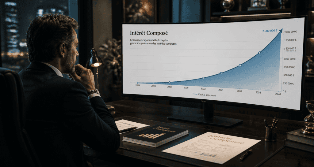 calcul intérêt composé sur tableau financier