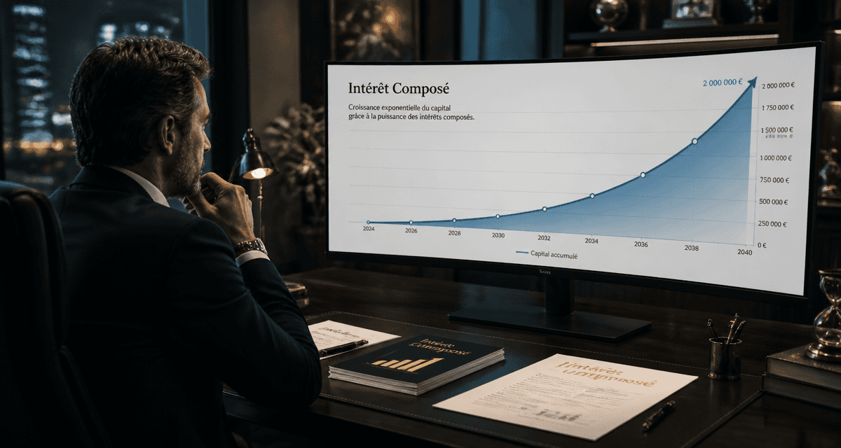 calcul intérêt composé sur tableau financier