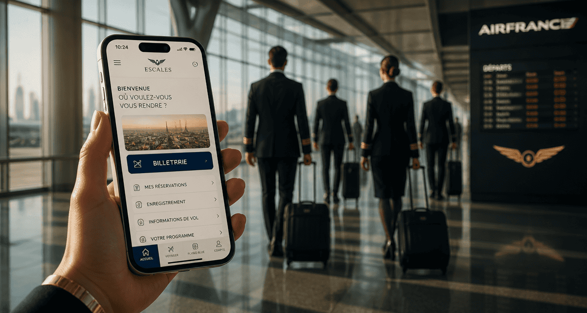celignes application escales smartphone aéroport