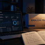 formation amazon fba ordinateur carnet carton