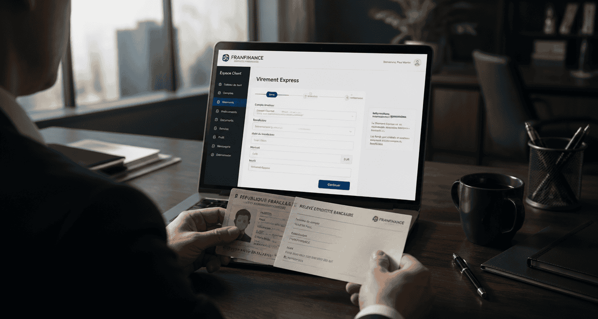 franfinance virement express carte identité RIB