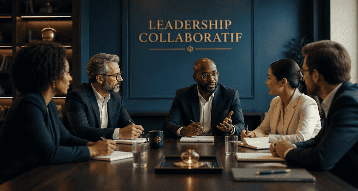 cadres en discussion leadership collaboratif