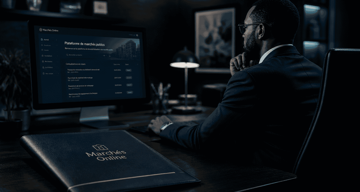 Marchés online sur écran au bureau