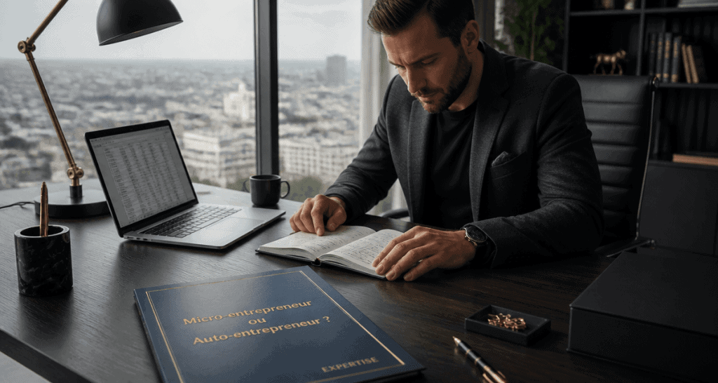 Micro entrepreneur ou auto entrepreneur dans un bureau moderne