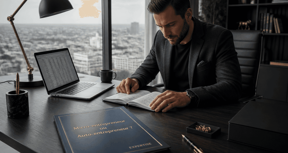 Micro entrepreneur ou auto entrepreneur dans un bureau moderne