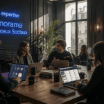 reseau sociaux liste professionnels autour table