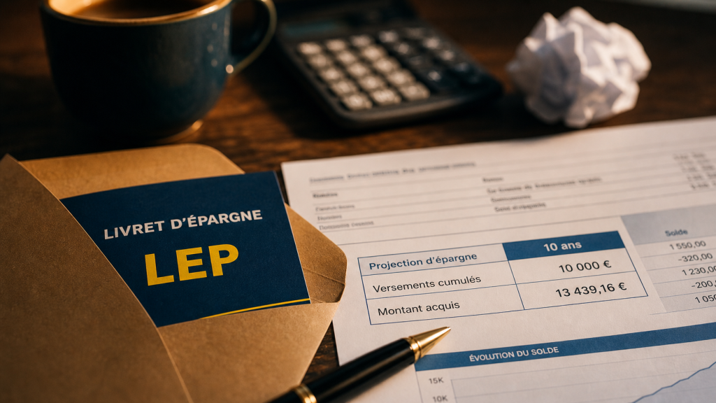 Combien rapporte un LEP plein sur 10 ans ? Capital final calculé