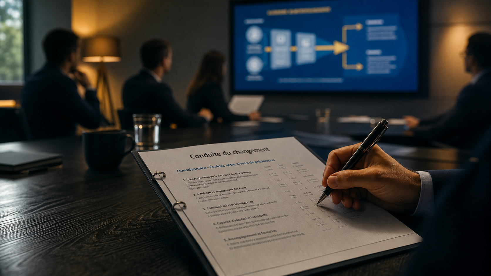 Conduite changement en réunion : manager guide la transformation sans perdre les équipes