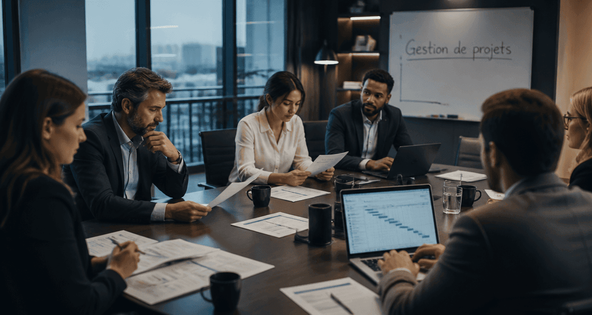 Formation gestion de projets équipe en réunion