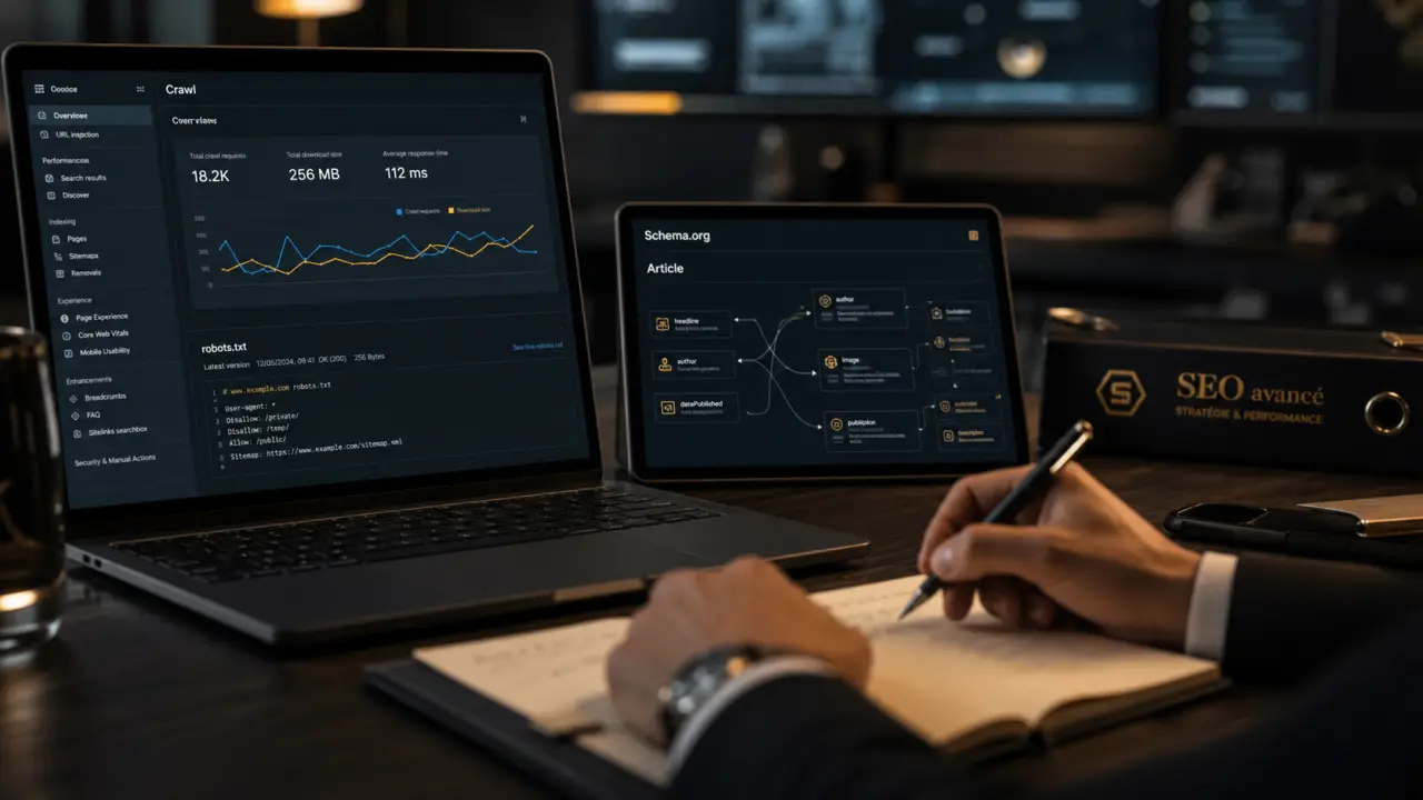 Formation seo avancé : audit technique, contenu et netlinking en bureau premium
