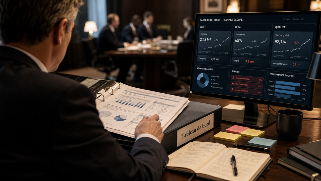 Management tableau de bord KPI pour piloter l’activité