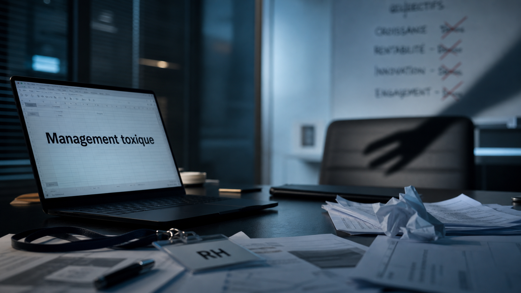 management toxique exemple en réunion d’équipe