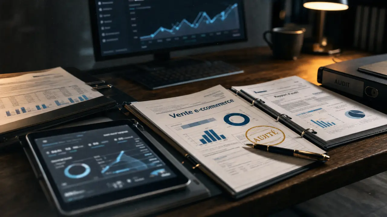 Vente site e-commerce : documents, tableau de bord et analyse prix, plateforme, pièges
