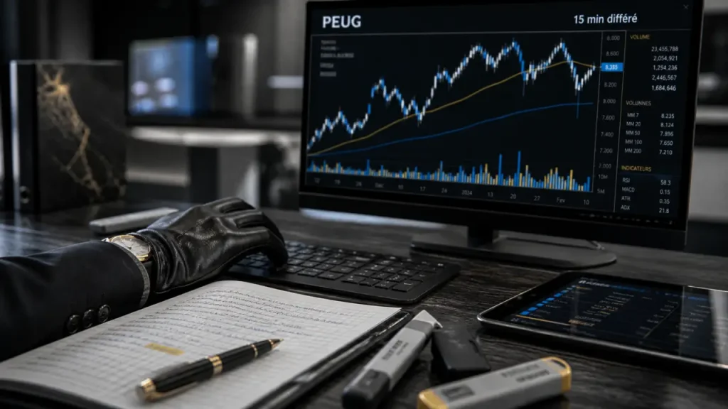 Peugeot Invest : cours différé de 15 mn, graphique de performance et consensus à vérifier avant d’acheter