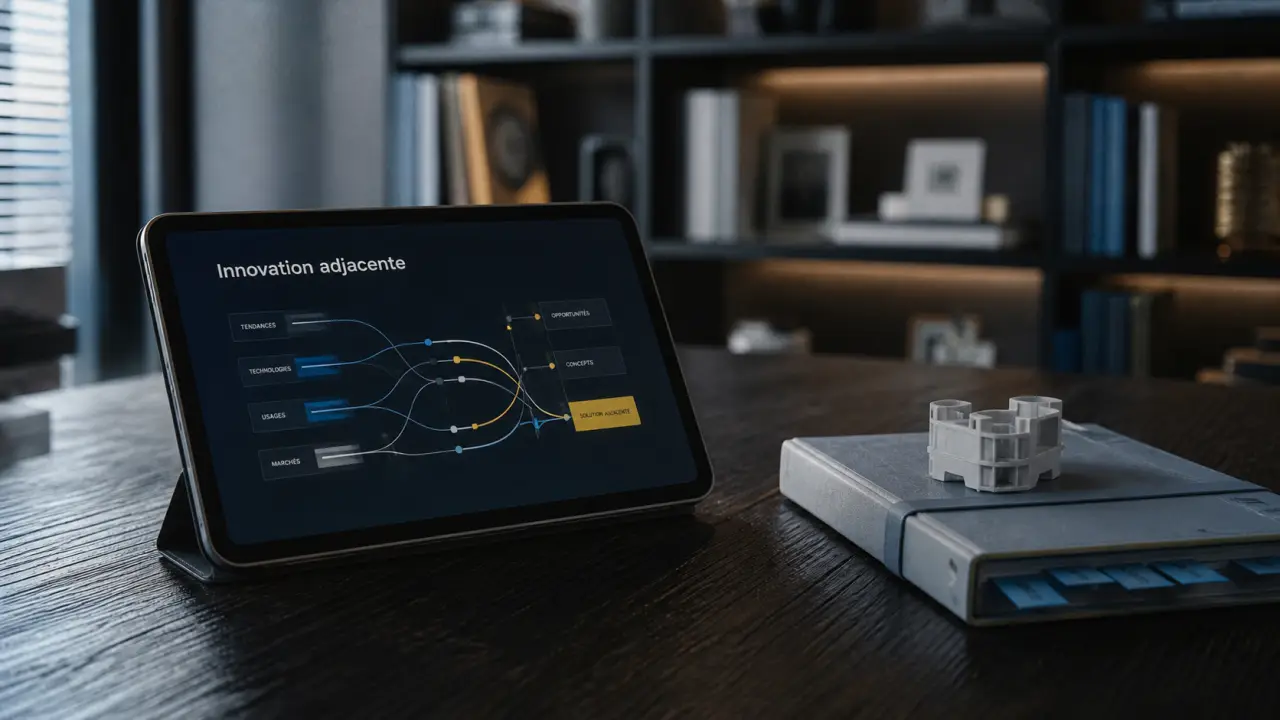 Innovation adjacente, produit sur un nouveau marché en bureau