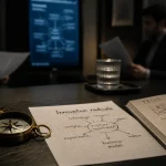Innovation radicale en salle de stratégie : boussole et diagramme de marché