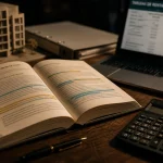 Livre immobilier investir : rentabilité, fiscalité, cashflow sur bureau