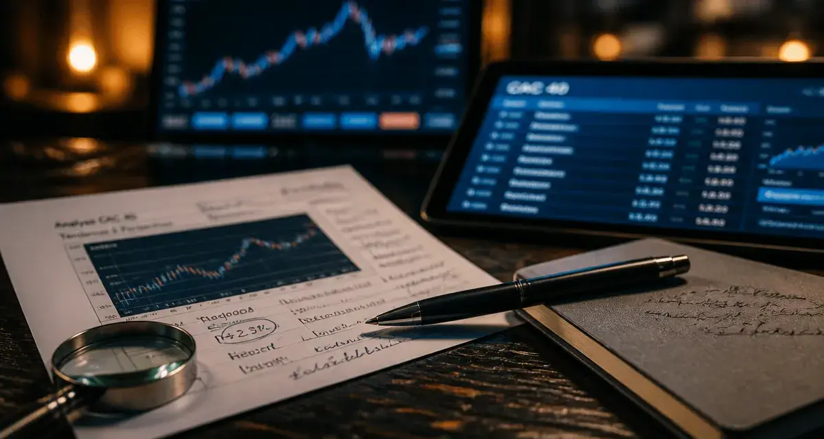 CAC 40 liste : composition, cours et codes ISIN sur tableau boursier