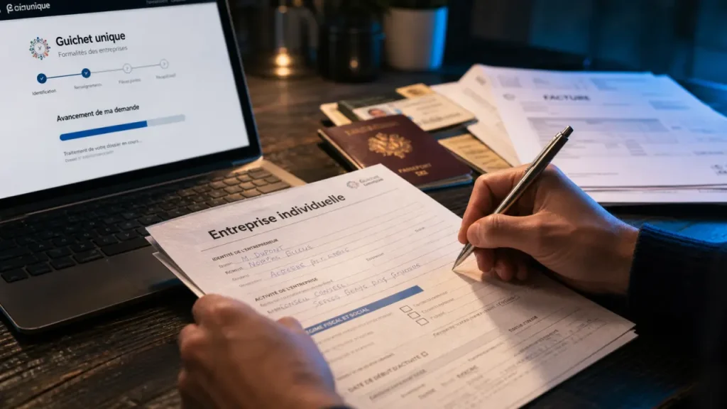 Créer une entreprise individuelle sans erreur : Guichet unique, patrimoine séparé et fiscalité à vérifier