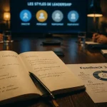 Développer son leadership : fiche Feedback 360° en salle de réunion