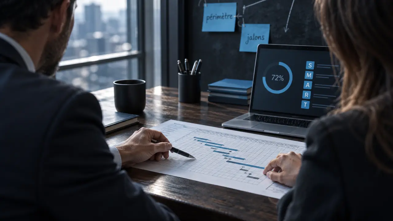 Management délégatif : équipe responsabilisée avec planning SMART