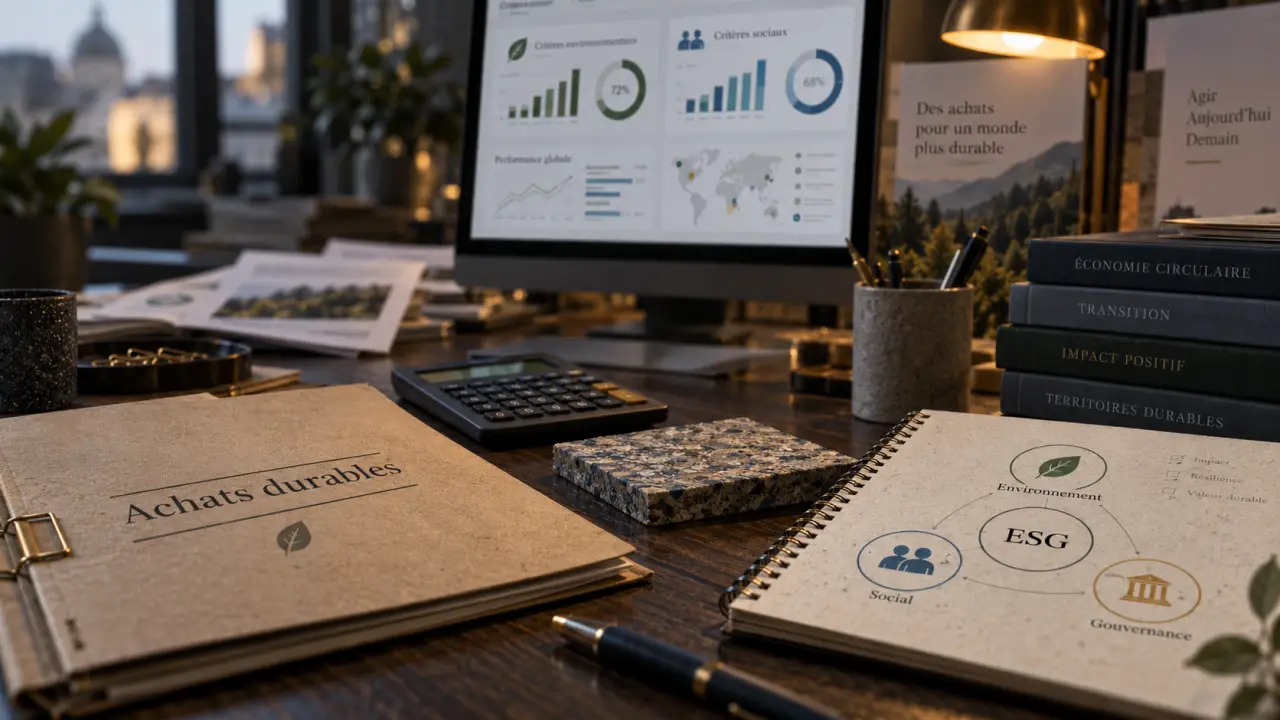 Achat durable : dossier ESG, critères et échéance avant août 2026